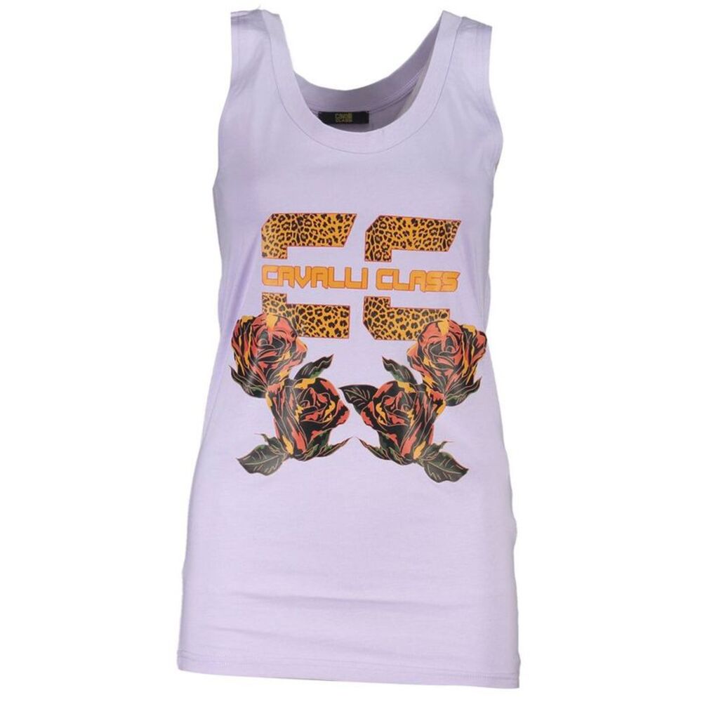 Cavalli Class Viola Cotton Women Tank Women's Top